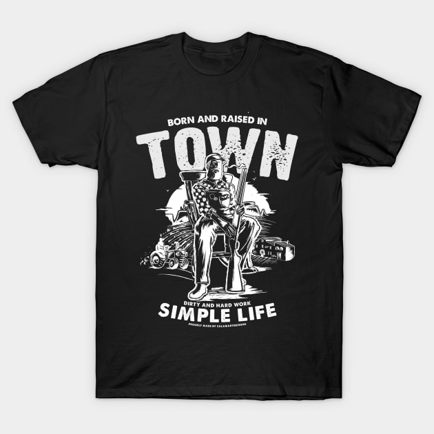 Town T-Shirt by Calamart Designs